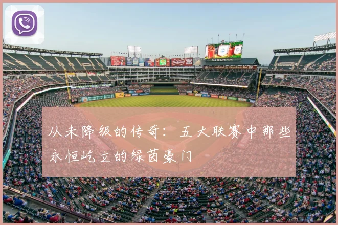 从未降级的传奇：五大联赛中那些永恒屹立的绿茵豪门
